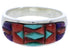 Sterling Silver Multicolor Southwest Ring Size 7-1/4 EX50599